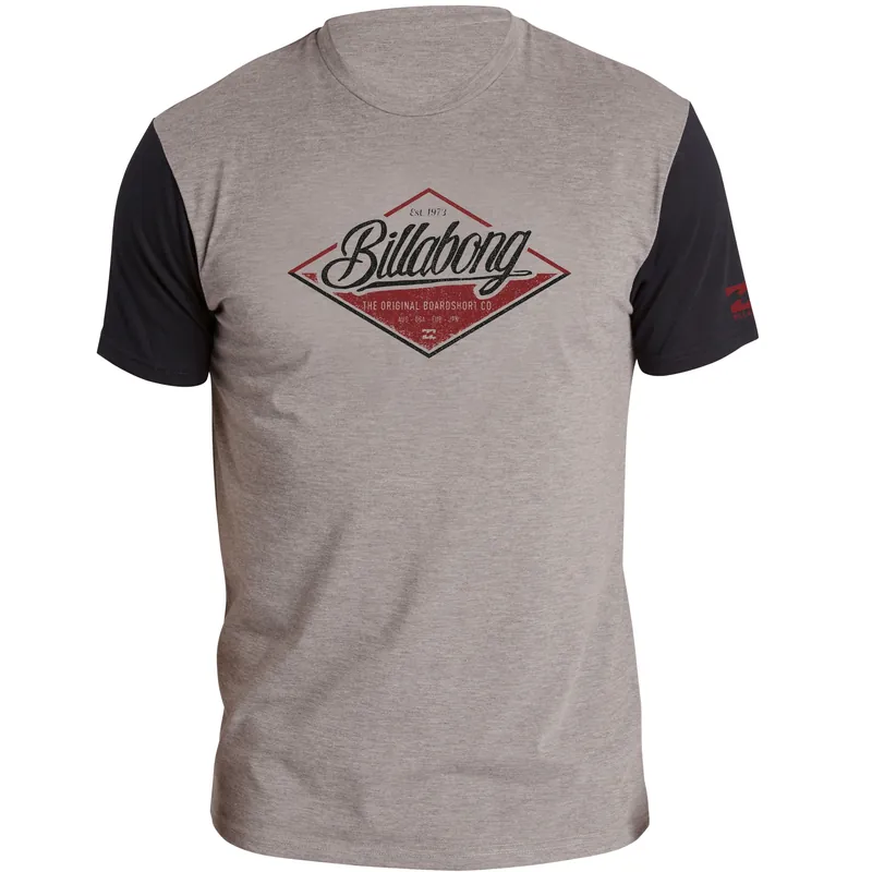 T-Shirt Billabong Homme T Street manches courtes – Grey Heather – XL Livraison Express