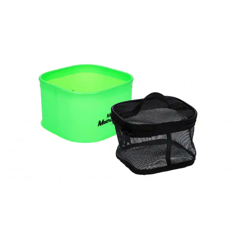 Prix Réduit CONTENEUR EVA + FILET DE TREMPAGE – MF PELLET SET – 18X18X10 CM – MIKADO