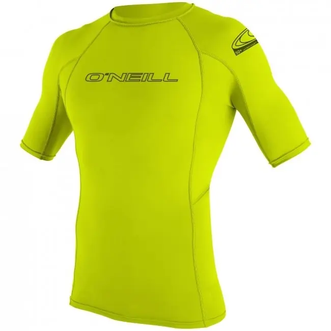 Lycra homme manches courtes O‘Neill Basic Skins – Citron vert – XS Top Vente