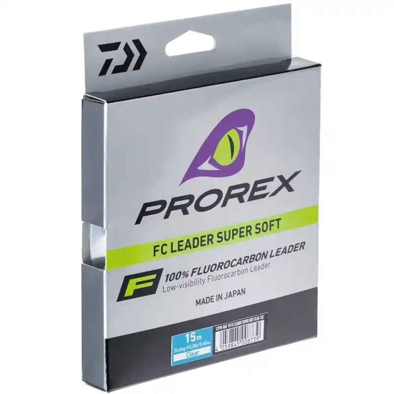 Certifié Nylon Fluorocarbon Daiwa Prorex FC Leader Super Soft 50M