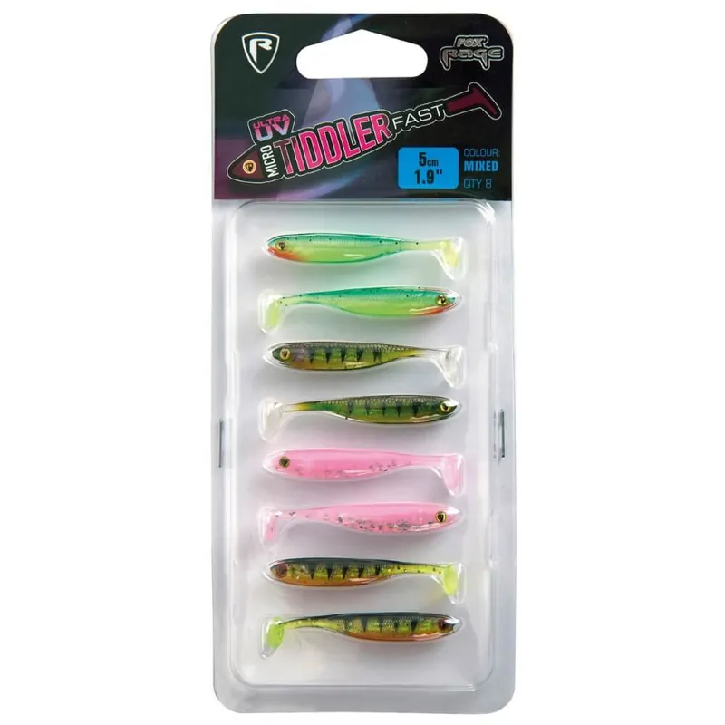 Achetez Aujourd&rsquo;hui Fox Rage Micro Tiddler Fast Ultra UV Mixed Colour Pack / 5 cm