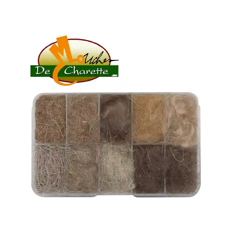 ASSORTIEMENT 10 DUBBING NATURELS JMC DE CHARETTE Petit Prix