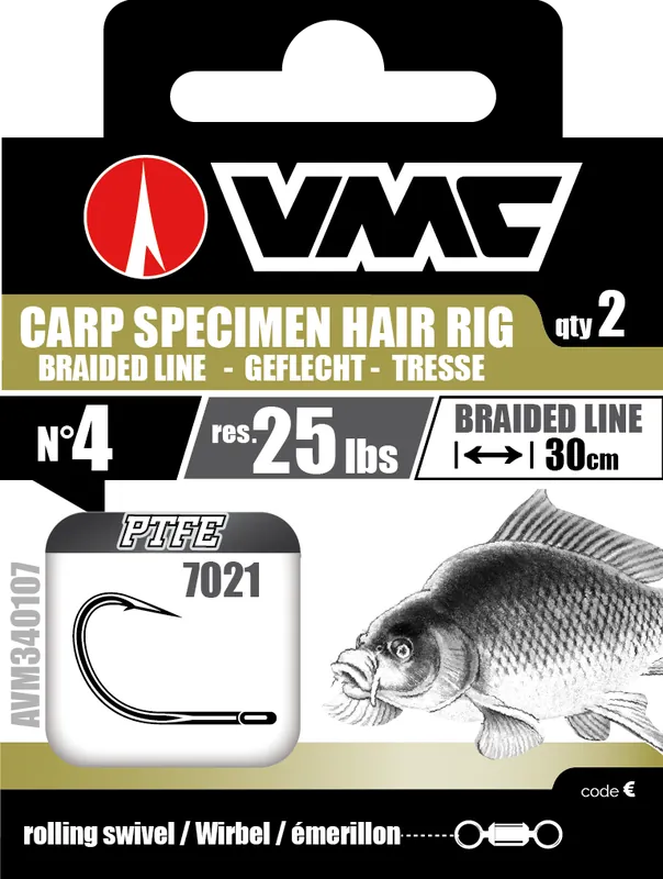 Hameçons montés Vmc 7025 Carp Spécimen – n°8 Promotion