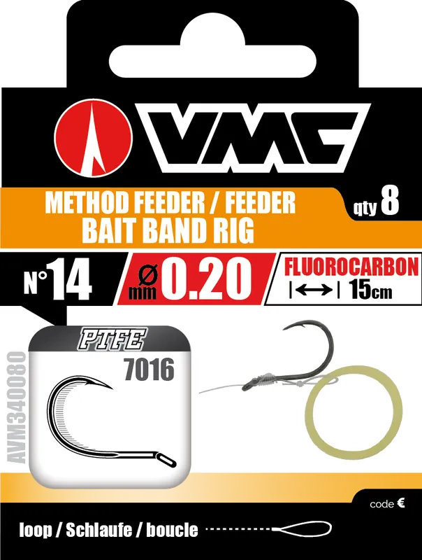 Retour Gratuit Hameçons montés Vmc 7016 Méthod Feeder Bait Band Rig