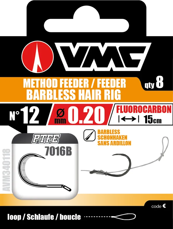 Hameçons montés Vmc 7016B Méthod Feeder Hair Rig Sans Ardillon Acheter En Ligne