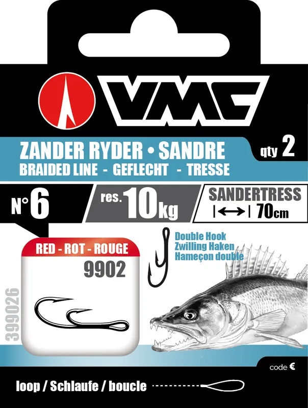Retour Gratuit Hameçons montés Double Vmc 9902 R Spécial Sandre – n°1/0