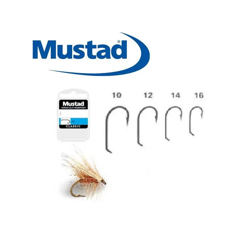 Hameçons Mouche Mustad R48 Dry Wet Caddis Par 25 Expédié Aujourd&rsquo;hui