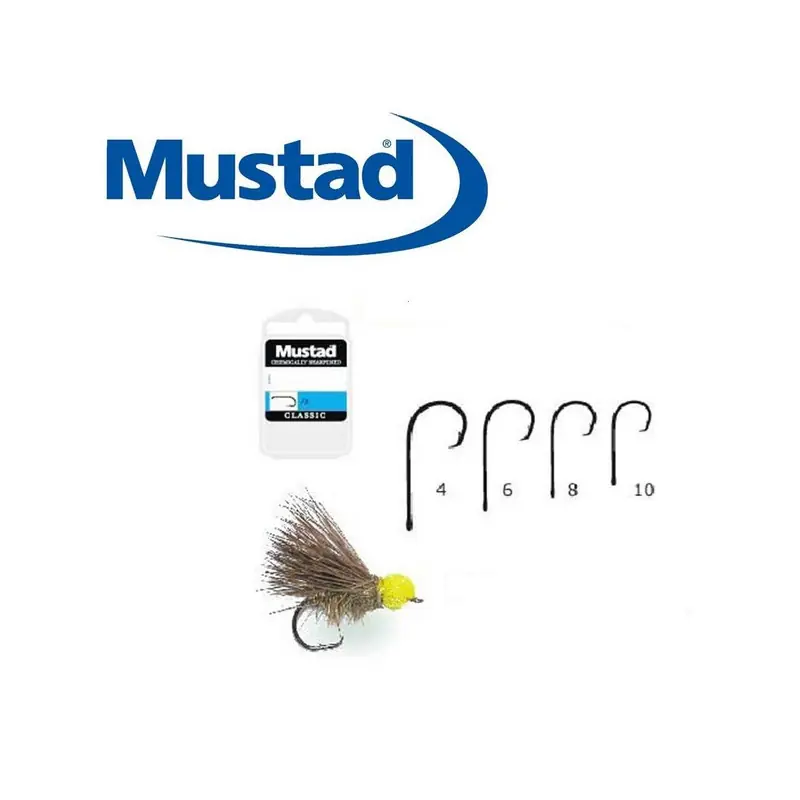 Certifié HAMECONS MOUCHE MUSTAD C51S FRESHWATER CIRCLE PAR 25