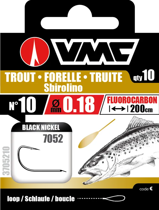 Retour Gratuit Hameçons montés Vmc 7052 Black Spécial Truite – n°8 sur 20/100