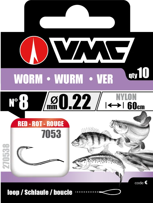 Authentique Hameçons montés Vmc 7053 R Pêche au ver – n°4 sur 27/100