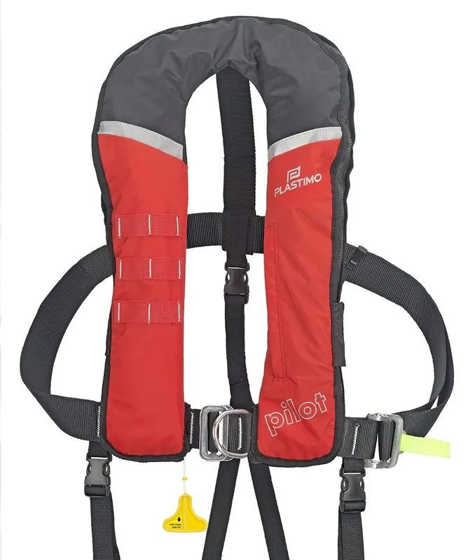 Gilet gonflable Plastimo Pilot 290N Automatique + harnais Commande En Gros