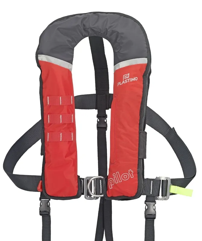 Gilet gonflable Plastimo Pilot 290N Océan Auto + harnais Produit De Marque
