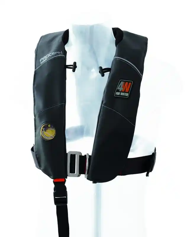 Gilet gonflable 4Water Procean 150N automatique ProSensor + Harnais Prix Promo