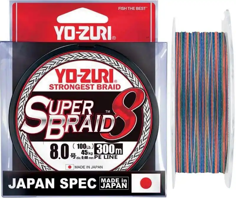Tresse Yo-zuri Super Braid Multicolore 300m Nouveauté