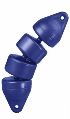 Authentique Pare-battage Plastimo articulé bleu 12 X 48 cm