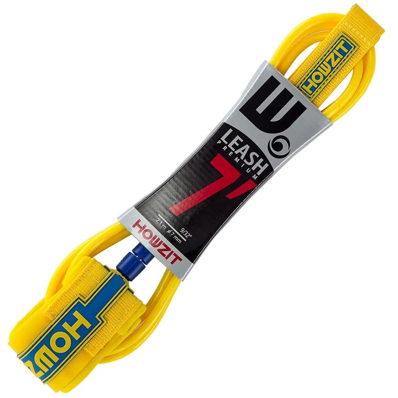 Achat Immédiat Leash Premium Surf Howzit 7.0 Jaune et bleu