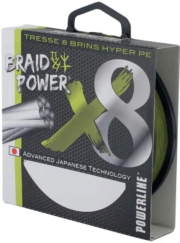 Marque Tresse Powerline Braid Power X8 Verte 300 m
