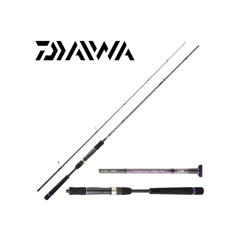 Vente Flash CANNE MER DAIWA CROSSCAST SEABASS 2M24 10-35G