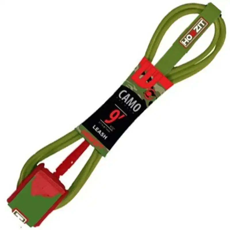 Authentique Leash droit SUP Howzit 9.0 Camo et rouge