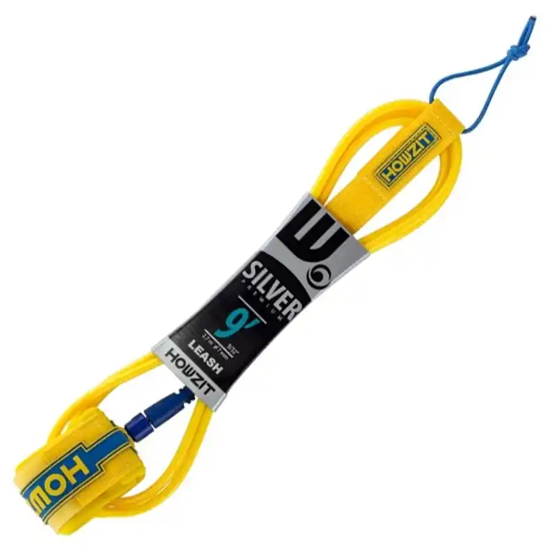 Leash droit SUP Howzit 9.0 Jaune bleu Expédié Aujourd&rsquo;hui
