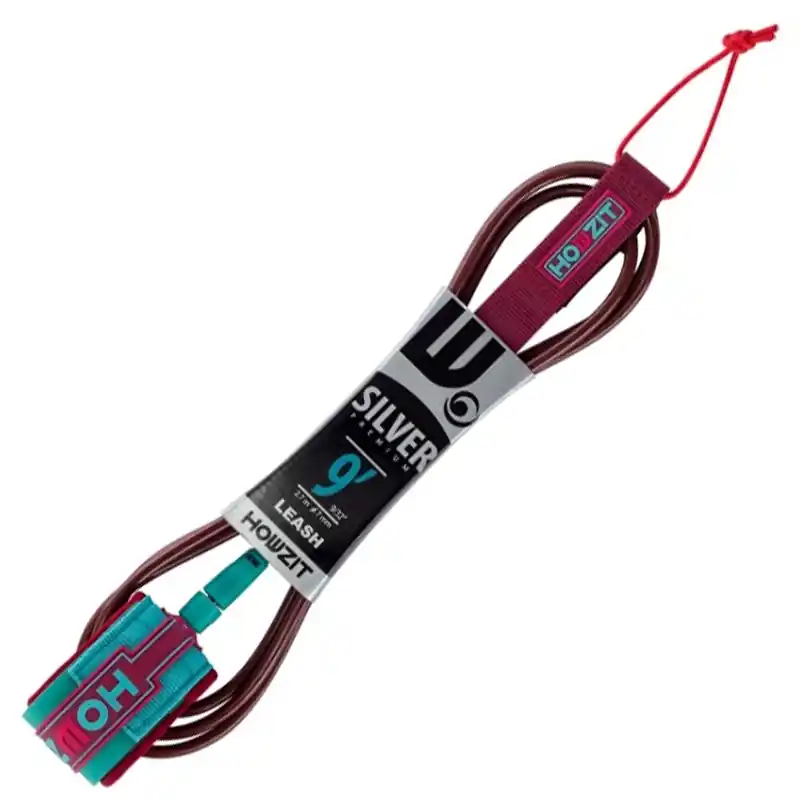 Dernier Modèle Leash droit SUP Howzit 9.0 Bordeaux/vert