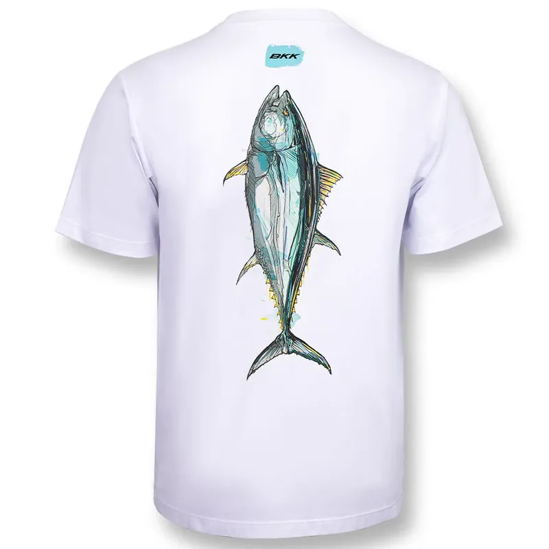 BKK Short Sleeve Casual Shirt Tuna (White) Vente Directe