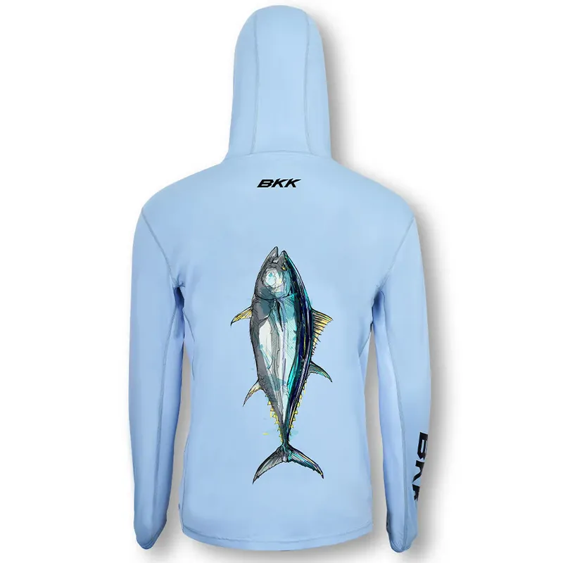 BKK Long Sleeve Performance Shirt Tuna (Light Blue) Vente Directe