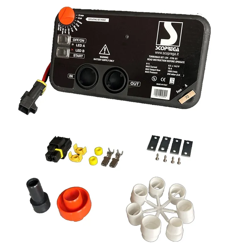 Gonfleur électrique Bravo Turbo Max Encastrable 12V 3.6PSI / 0.25 Bar Usine Directe