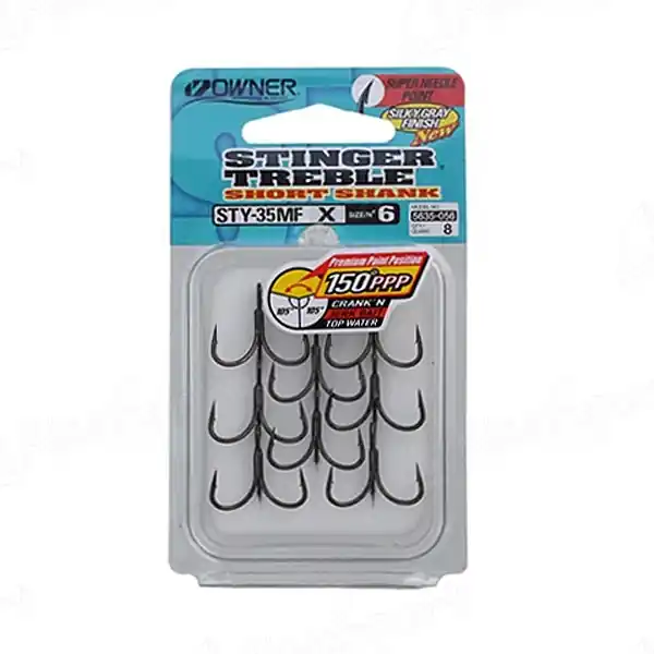 Hameçons Triple Owner STY35 – n°6 x8pcs Jusqu&rsquo;à Épuisement Des Stocks