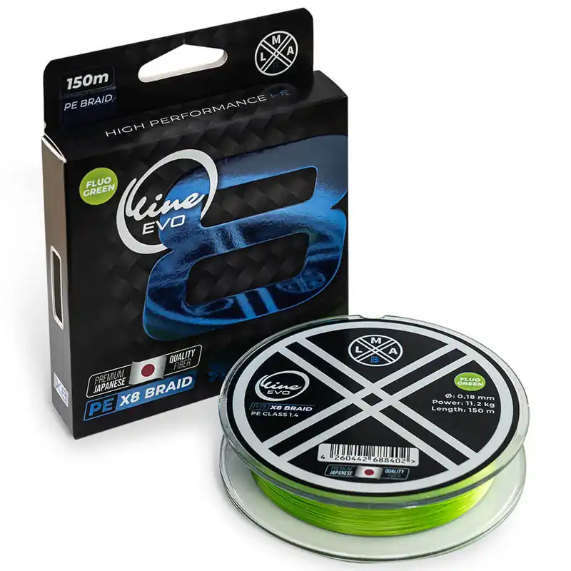 LMAB O-Line EVO PE X8 (Fluo Green) / 150 m Super Prix