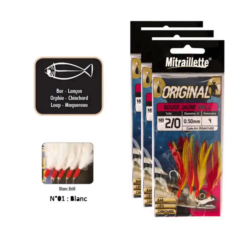 Bas De Ligne Ragot Mitraillette Original Pack De 3 Vente Flash