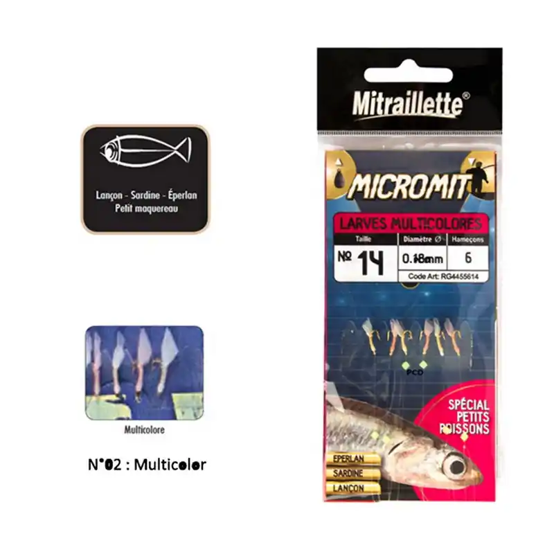Bas De Ligne Ragot Micromit Larves 6H12 – 0.24MM Réduction
