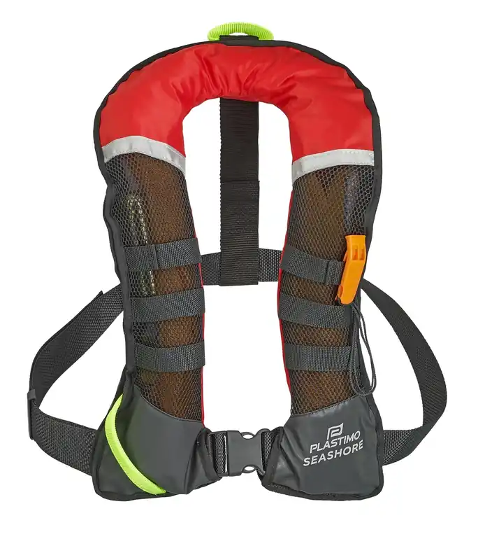 Meilleur Choix Gilet gonflable Plastimo Pilot Seashore 165N manuel rouge