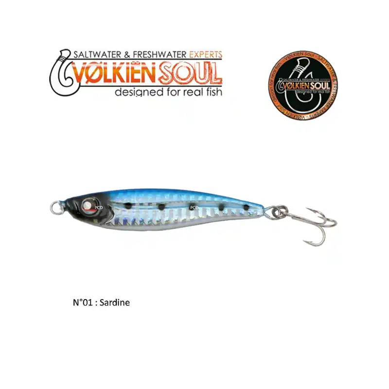 LEURRES CASTING JIGS VOLKIEN SOUL SLOW FLAT-S 30G Prix Promo