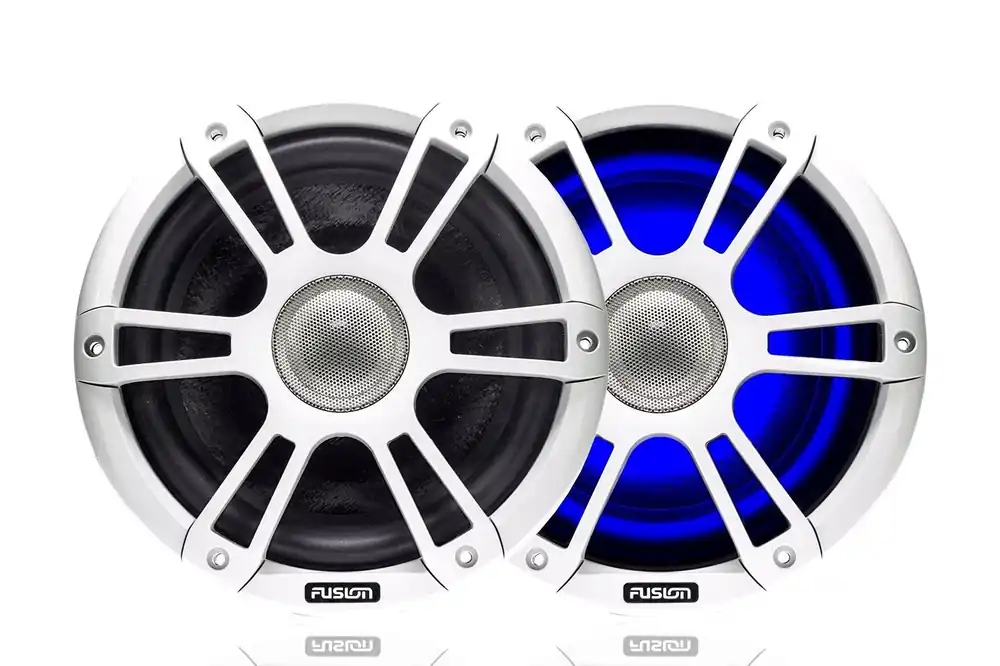 Enceintes Fusion gamme Signature 7.7&Prime; – sport blanc LED Authentique