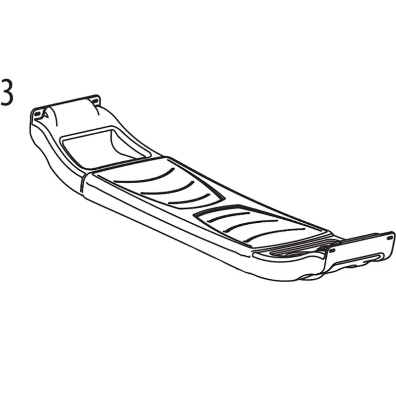 Banc central B3 brun sienne Canot Pelican Petit Prix