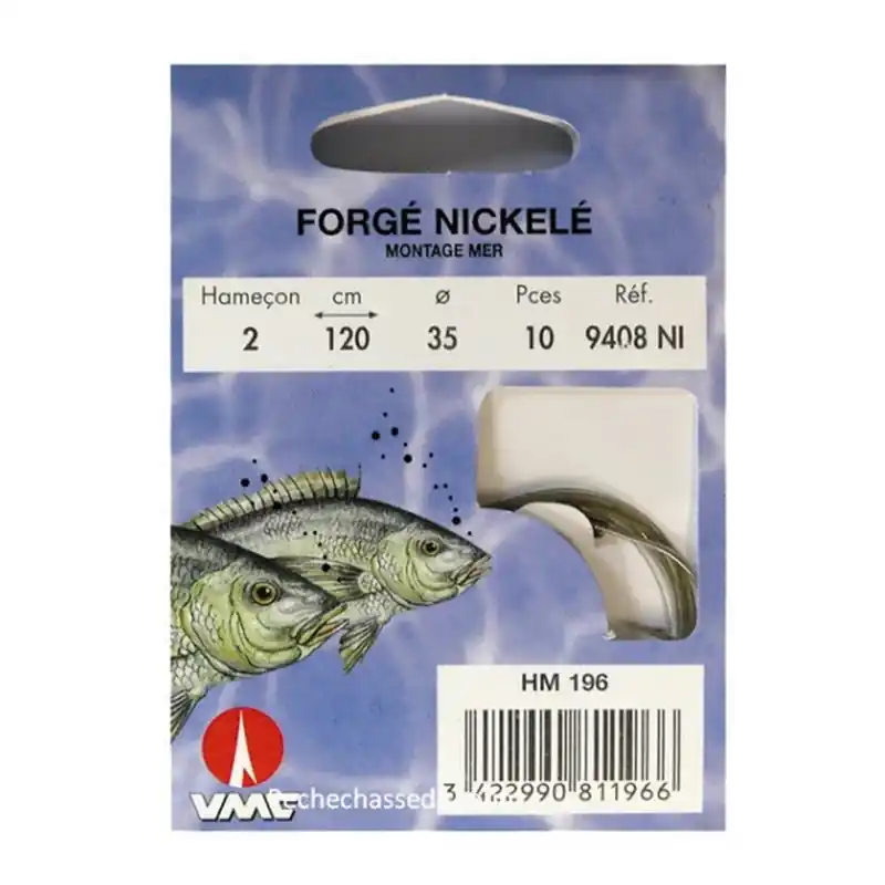 Meilleur Choix Hameçons Montés Water Queen Forgé Nickelé Mer