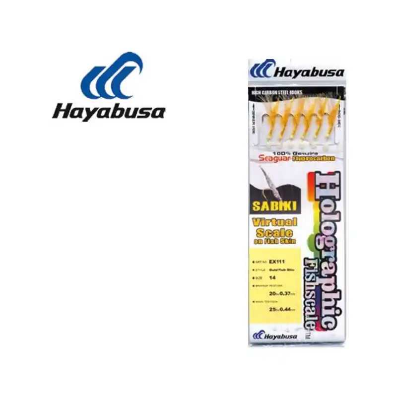 Soldes BAS DE LIGNE MER SABIKI HAYABUSA EX111-14 PAR 6