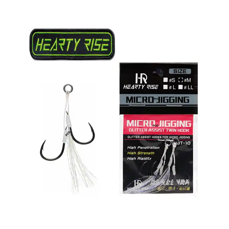 Populaire HAMECONS HEARTY RISE ASSIST-HOOK DOUBLE MICRO JIGGING MJT-10