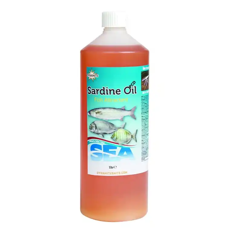 Attractant Liquide Dynamite Baits Sea Fish Attractant Sardine Oil 1L Promotion Saisonnière