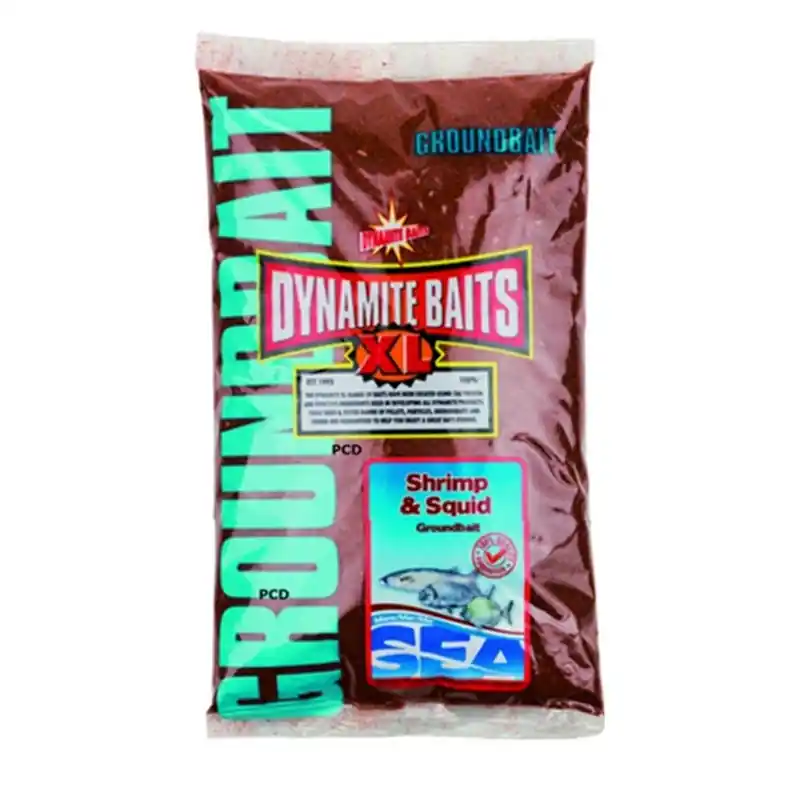 Amorce Dynamite Baits 1KG Sea Groundbait Shrimp & Squid Réduction
