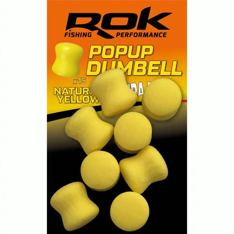 Nouveauté YELLOW POPUP DUMBELL ROK FISHING PERFORMANCE