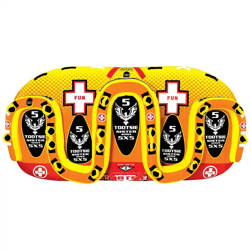 Promotion Saisonnière Bouée Tractée 5 personnes Wow Tootsie Sister