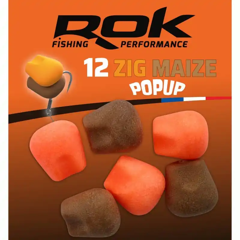 ZIG MAIZE – ORANGE+BROWN ROK FISHING PERFORMANCE Offre Limitée