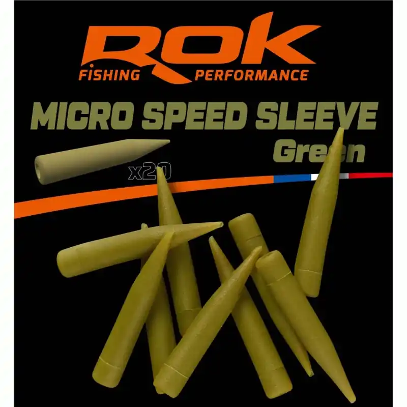 MICRO SPEED SLEEVES GREEN – MICRO MANCHON VERT ROK FISHING PERFORMANCE Offre Exclusive