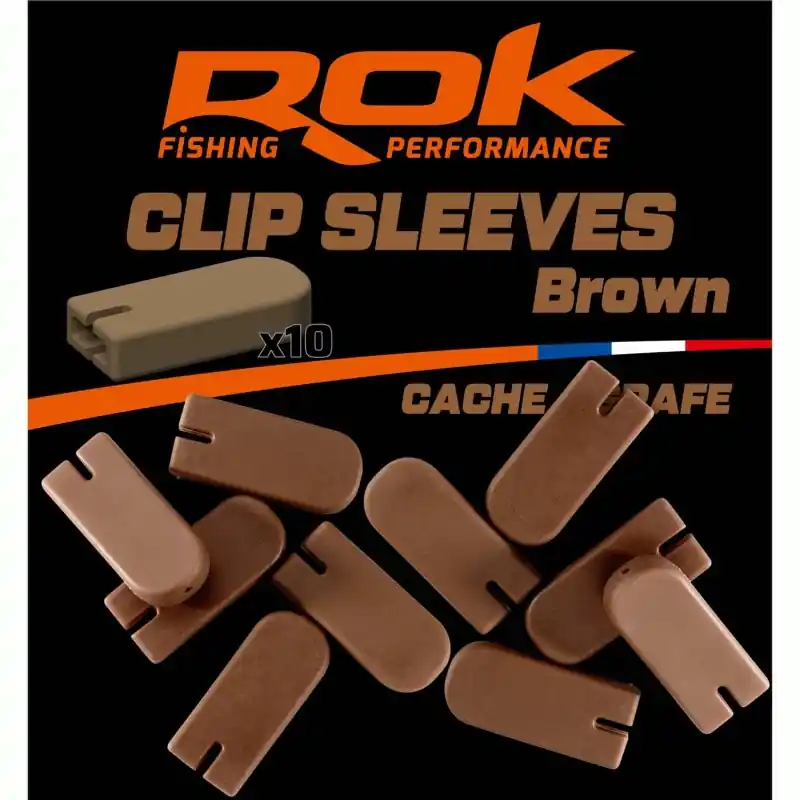 CLIP SLEEVE – BROWN CACHE AGRAFE MARRON ROK FISHING PERFORMANCE Prix Cassé