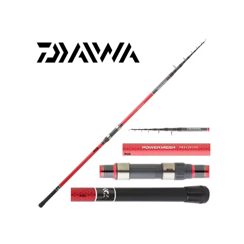 Vente Directe CANNE MER DAIWA POWERMESH TELE SURF 4M50 80-170G
