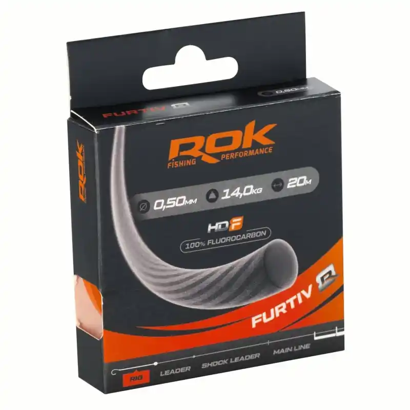 ROK FURTIV R FLUOROCARBON Ø0.50 ROK FISHING PERFORMANCE Prix Promo