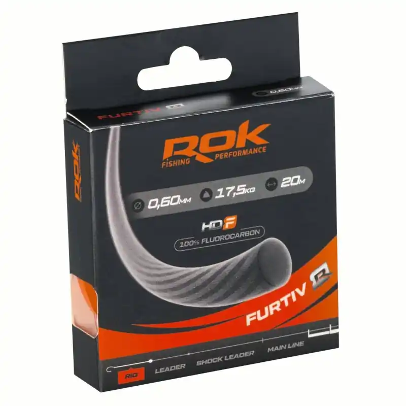 ROK FURTIV R FLUOROCARBON Ø0.60 ROK FISHING PERFORMANCE Prix Bas