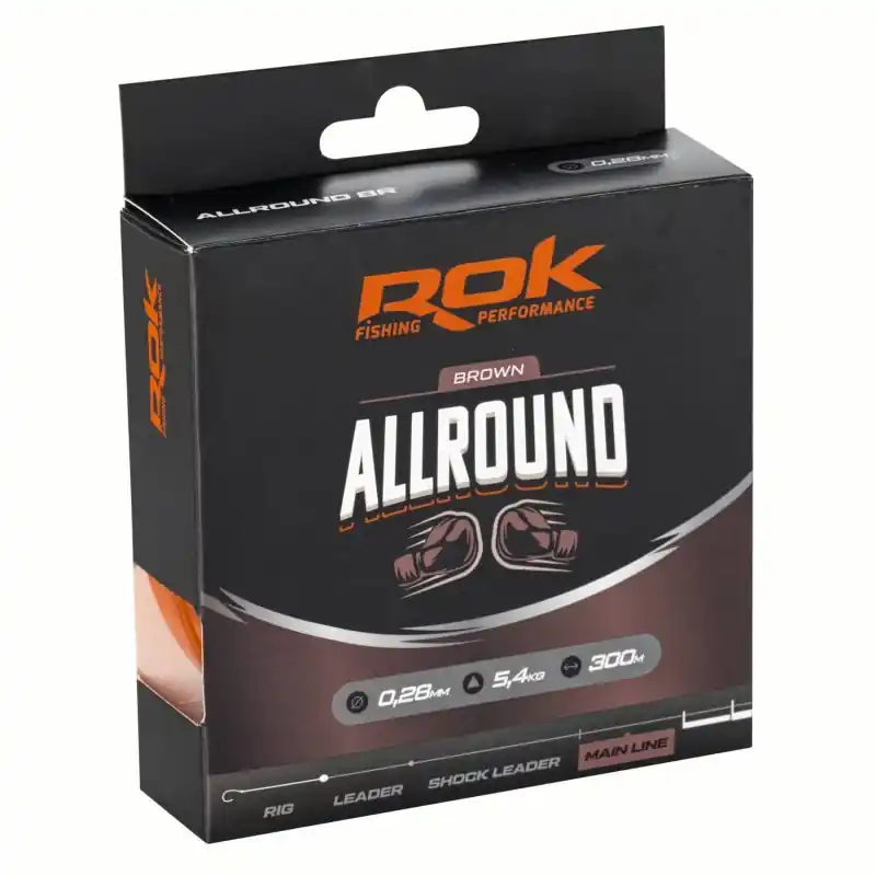 ROK ALLROUND MONOFILAMENT Ø0.28 – BROWN ROK FISHING PERFORMANCE Populaire